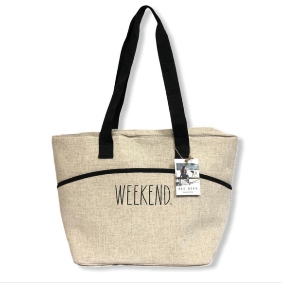 Rae Dunn Insulated Weekend Tote Bag NEW - Picture 1 of 6